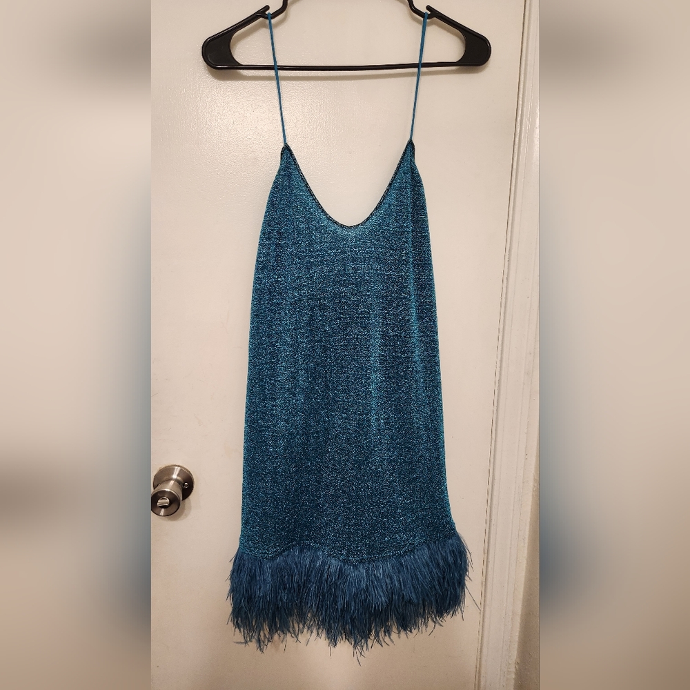 Oseree Lumiere Plumage Short Dress